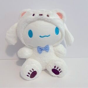Cinnamoroll 8” Plush Teddy Bear Toy Anime Kawaii Paw Print Stuffed Animal Bunny